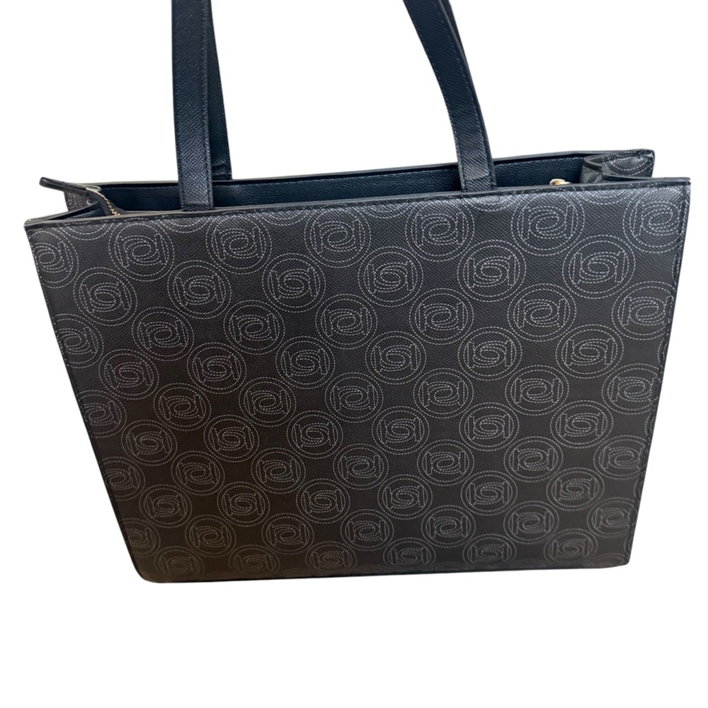 Bebe Los Angeles Monogram Logo Large Women’s Tote Bag with Matching Makeup Bag - Picture 5 of 15